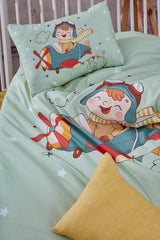 Pilot Digital Printed 3d Cotton Baby Duvet Cover Set - Swordslife