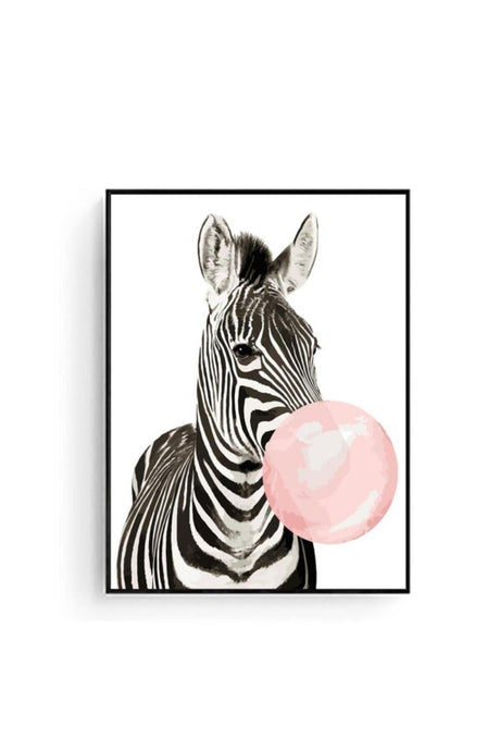 Pink Gum And Zebra Coloring By Numbers Hobby