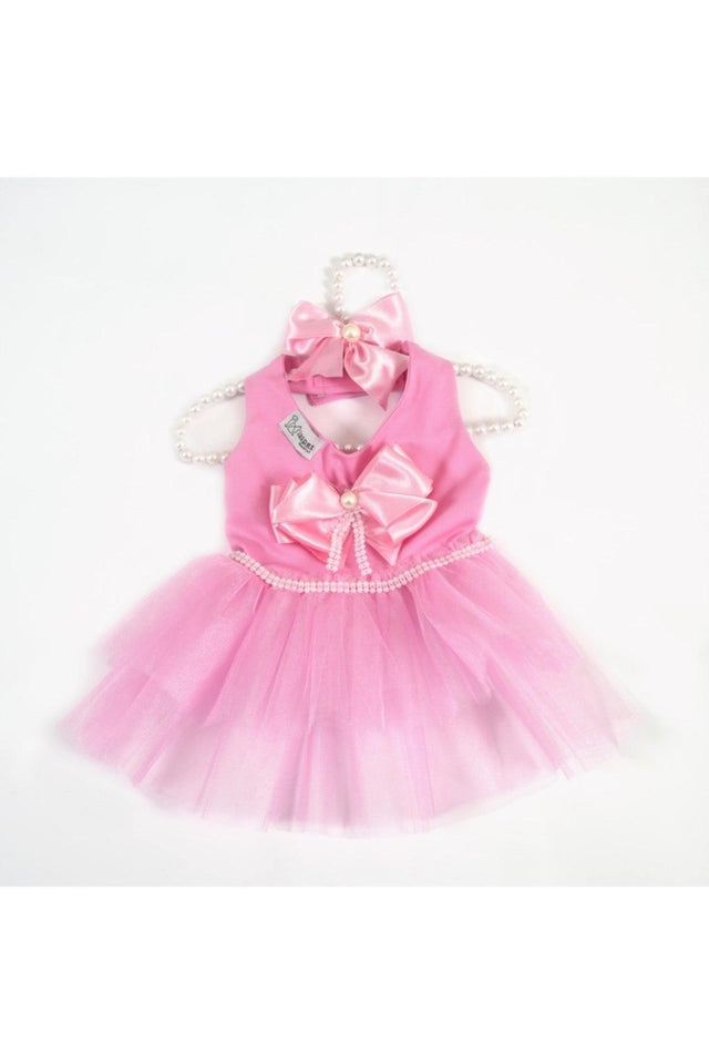 Pink Powder Cat Dog Ballet Tutu Dress