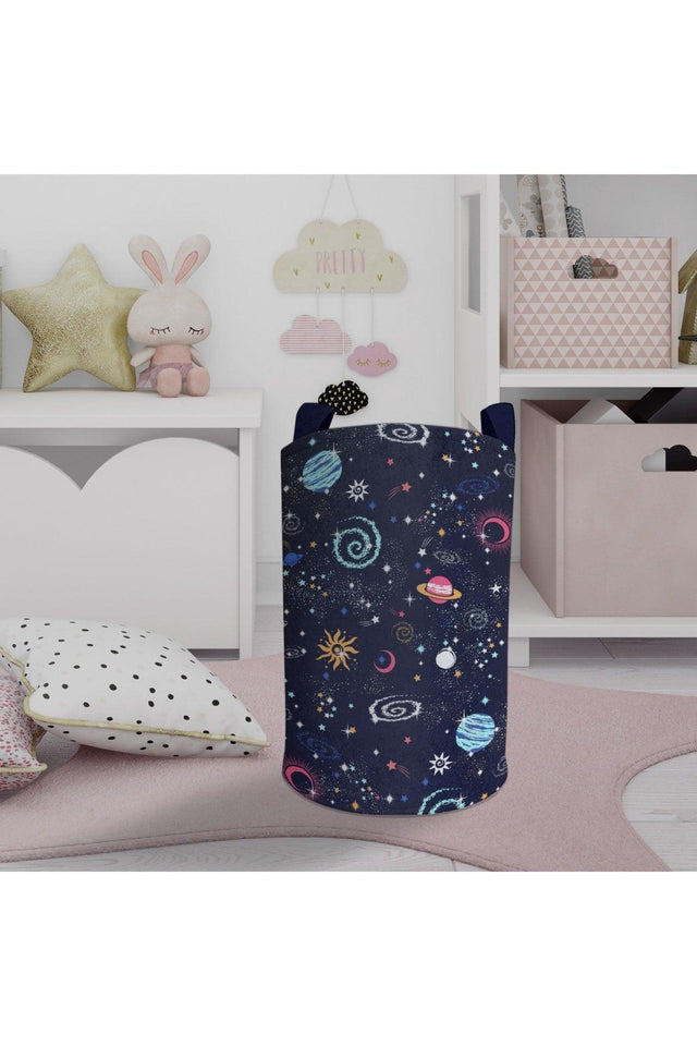 Planets Patterned Toy And Laundry Basket