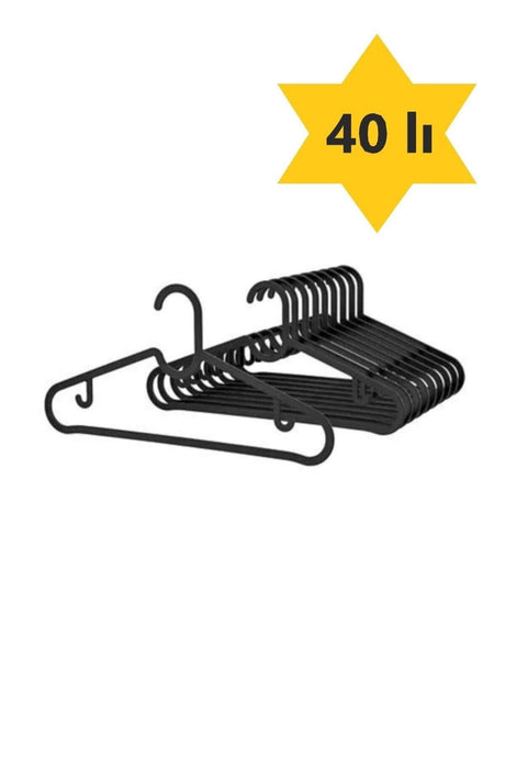 Plastic Clothes Hanger 40 Pcs - Swordslife