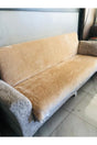 Plush Sofa Bed And Seat Cover With Fringed 150x200