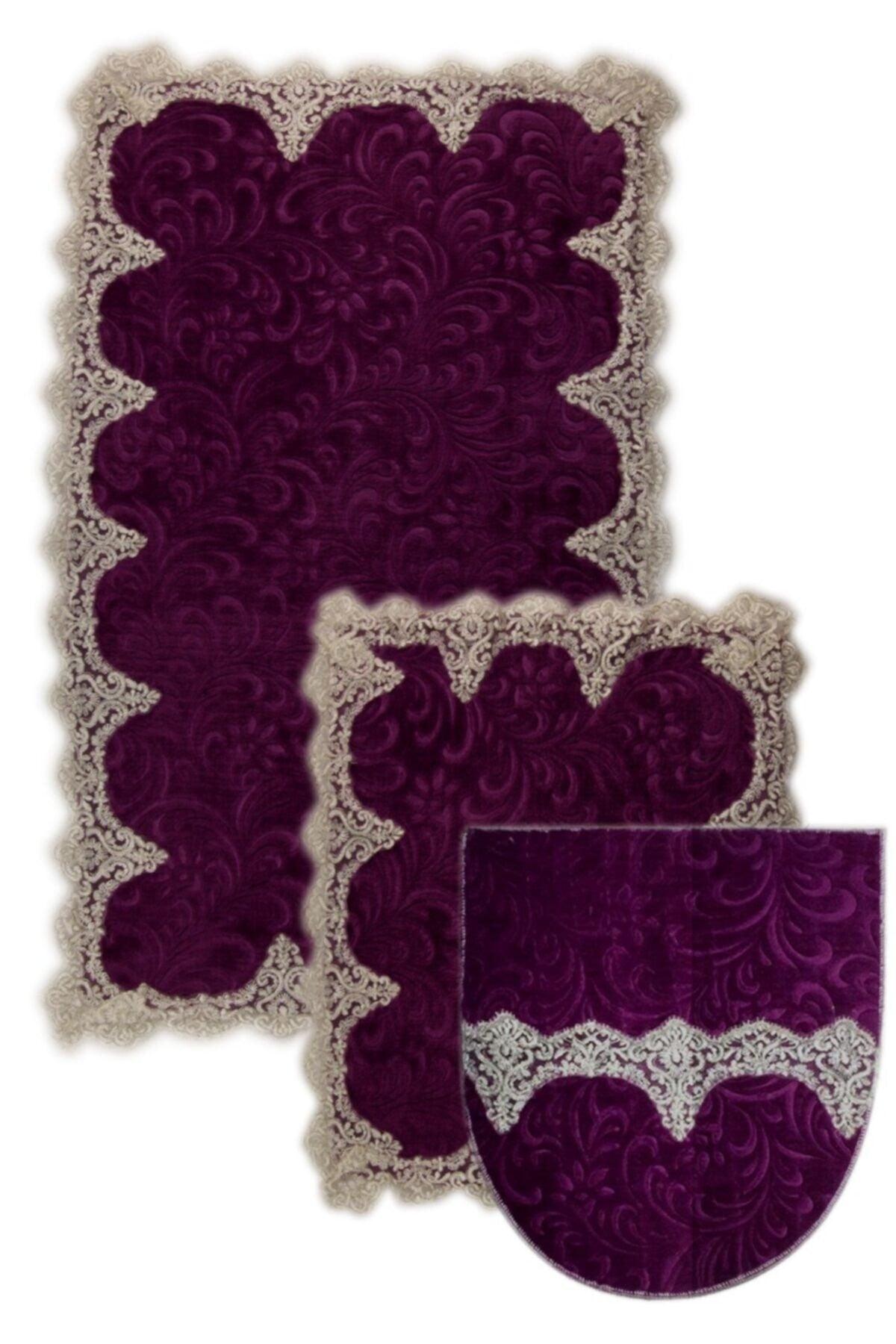 Plush Lux Cornered Purple 3 Piece Lacy Closet