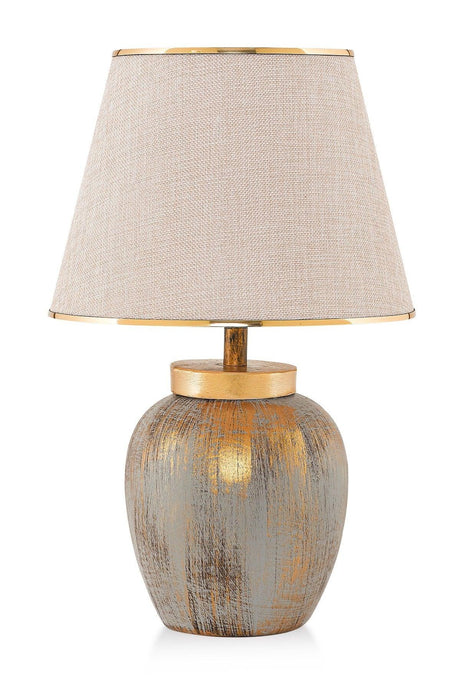 Pomme Ceramic Lampshade Gold Srmk-53 - Swordslife