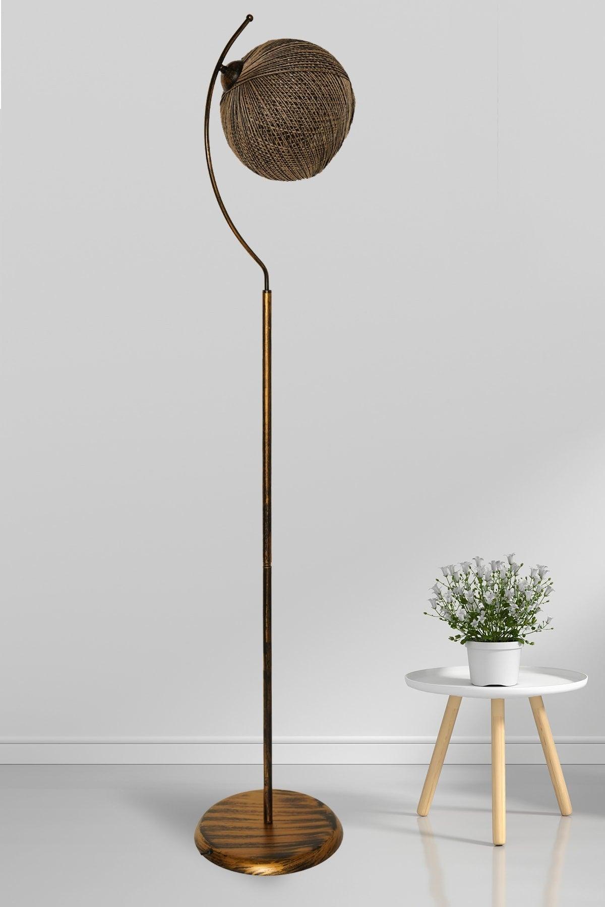 Povimento Floor Lamp Jute-black Lmbd-62 - Swordslife