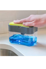 Practical Detergent Tank Dish Sponge with Pump and Spongematic Tank | Sponge Organizer - Swordslife