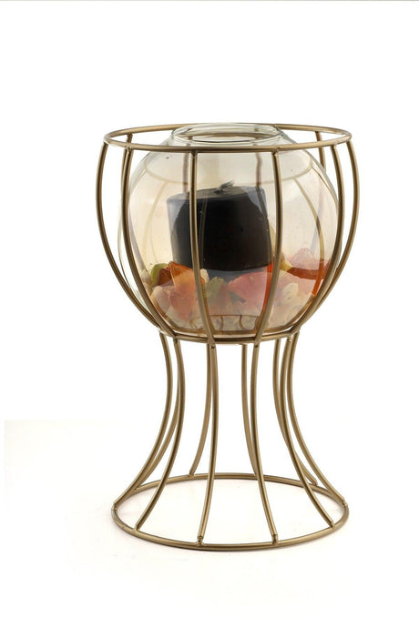 Prague Vase Tumbled Honey Glass - Swordslife