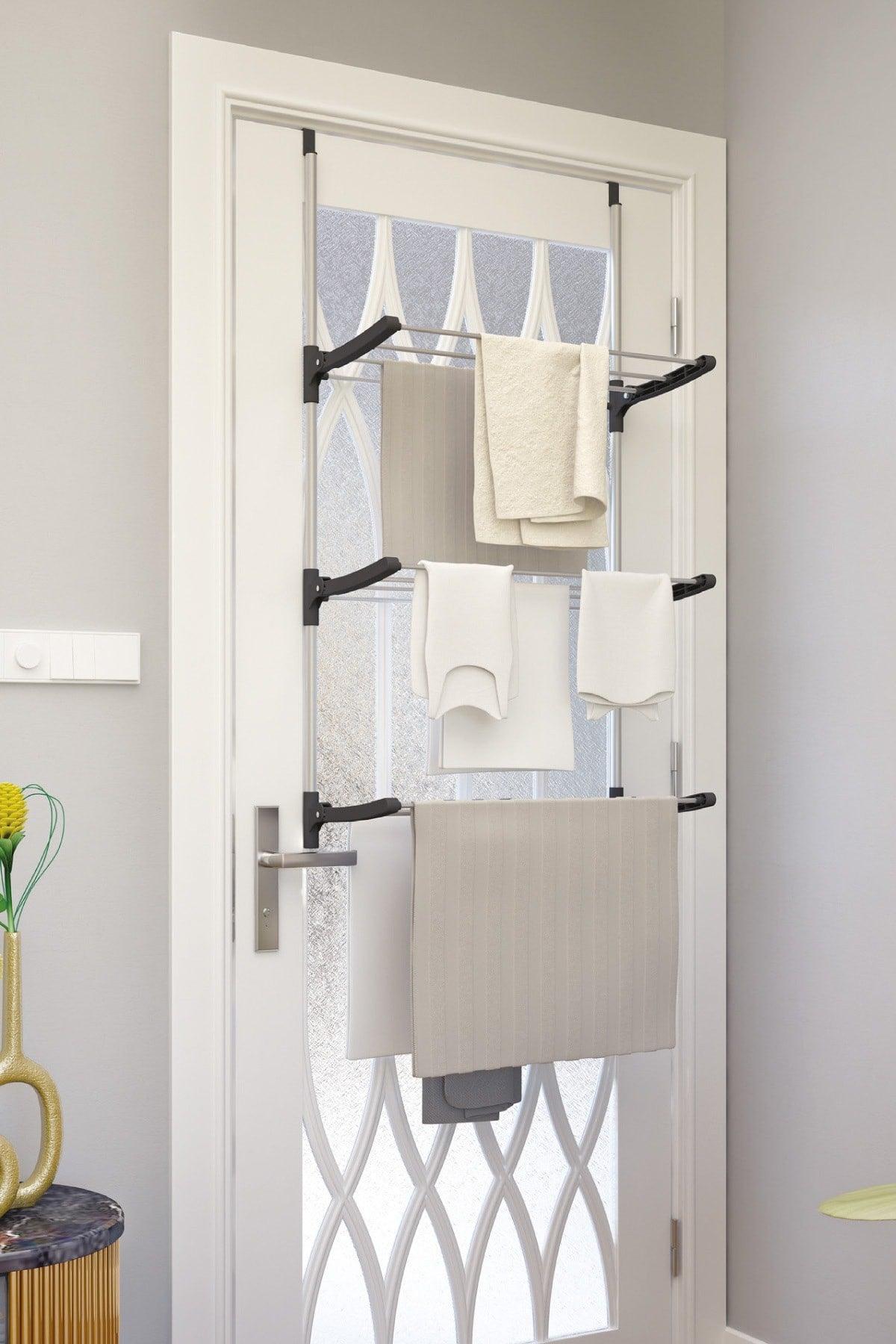 Prima Foldable 3 Tier Behind Door Laundry Dryer - Swordslife