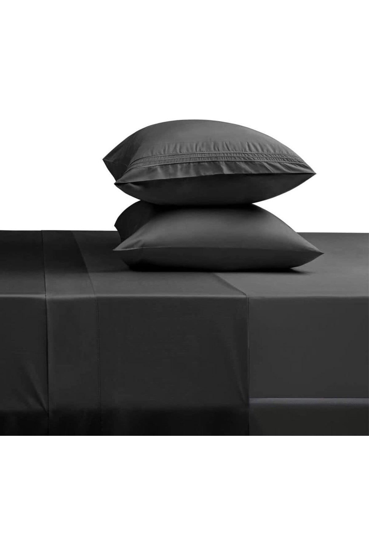 Pro Black Sheet Set + Pillow Cover Cotton High Quality Guaranteed - High Quality Sheet - Swordslife