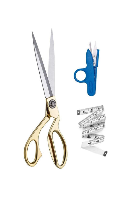 Professional Metal Tailor's Scissors Gold Color
