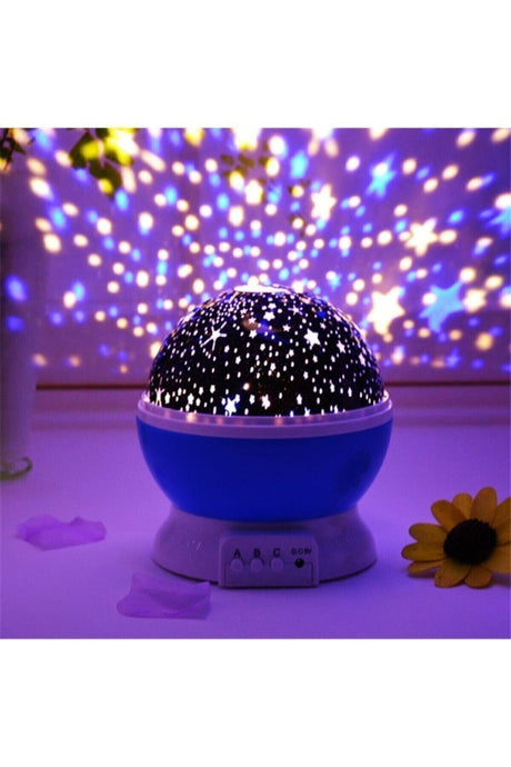 Projected Rotating Color Star Master Night