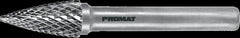 PROMAT milling pin - pointed arch shape Ø6x58mm - Swordslife