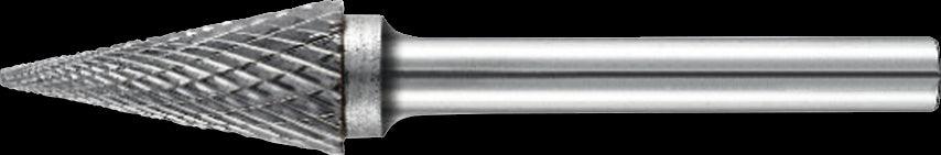 PROMAT milling pin - pointed cone shape D.6mm shank D.3mm HM Verz.Kreuz - Swordslife