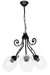 Promotion 3rd Black-transparent Glass Chandelier - Swordslife