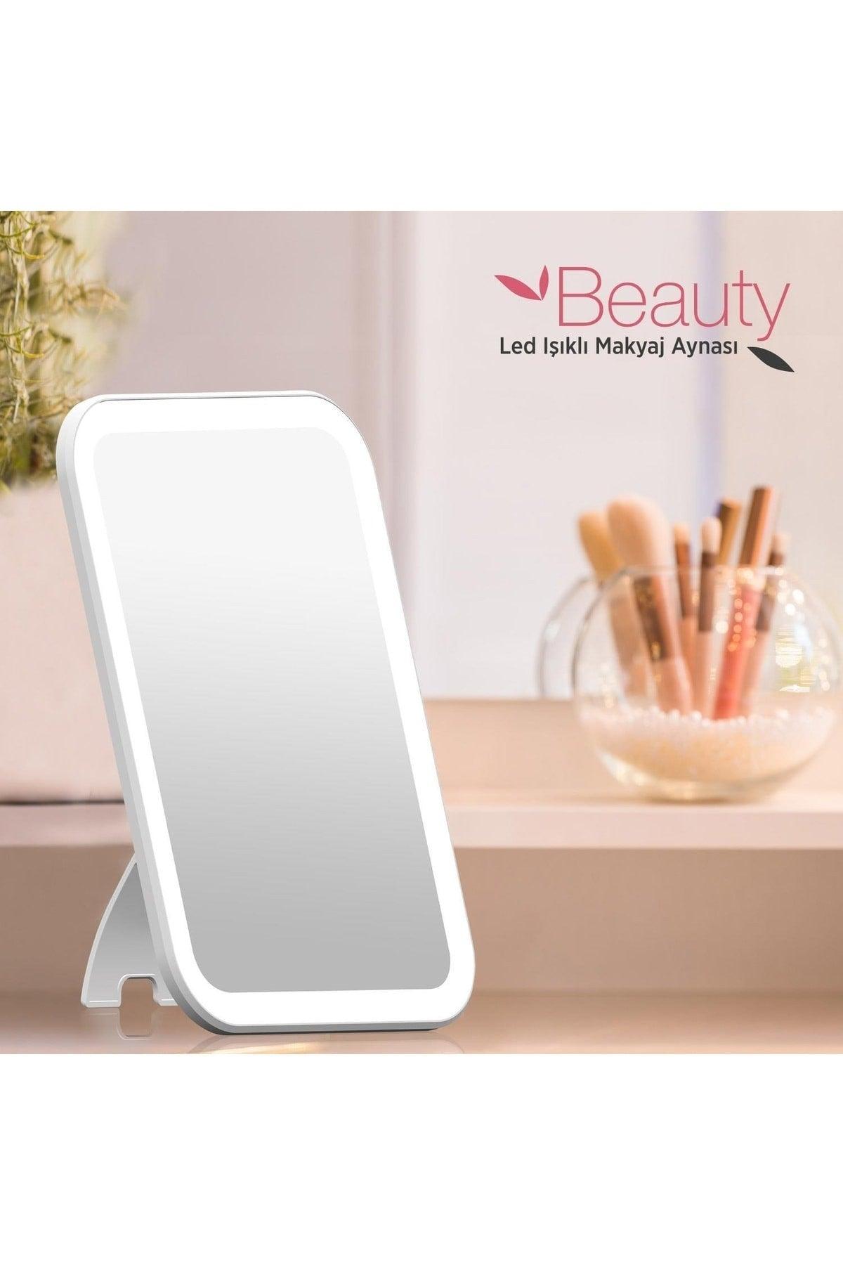 Psc20 Rechargeable Led Lighted Makeup Mirror White - Swordslife