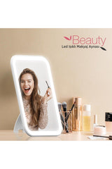 Psc20 Rechargeable Led Lighted Makeup Mirror White - Swordslife