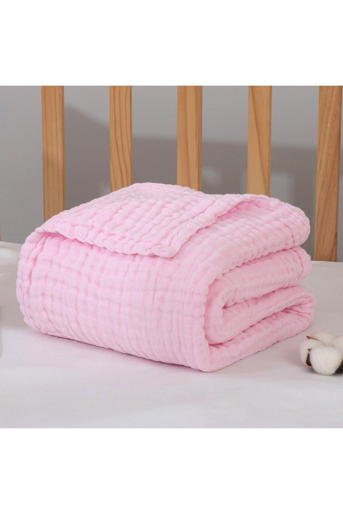 Powder 4 Layer Multi-Purpose Muslin Throw Blanket - Swordslife