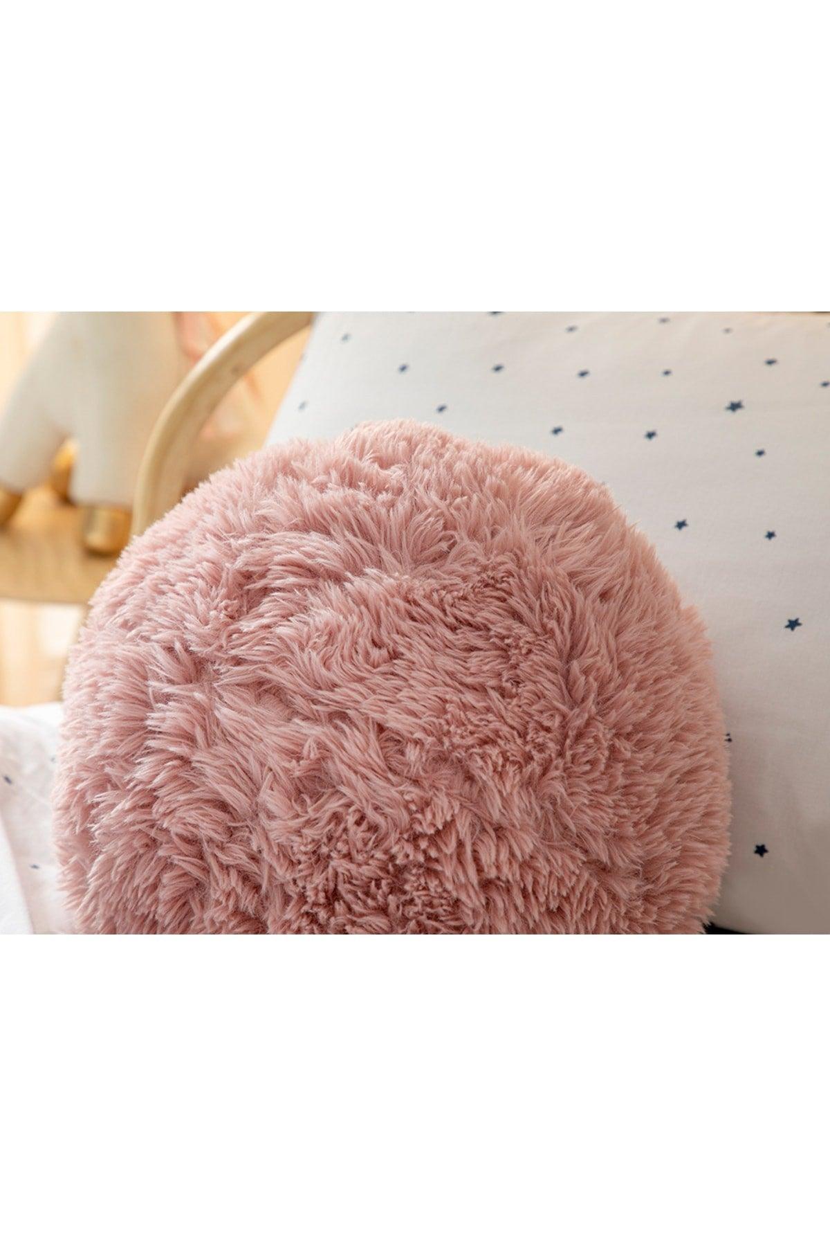 Puffy Ball Decorative Pillow 40 Cm Pink - Swordslife