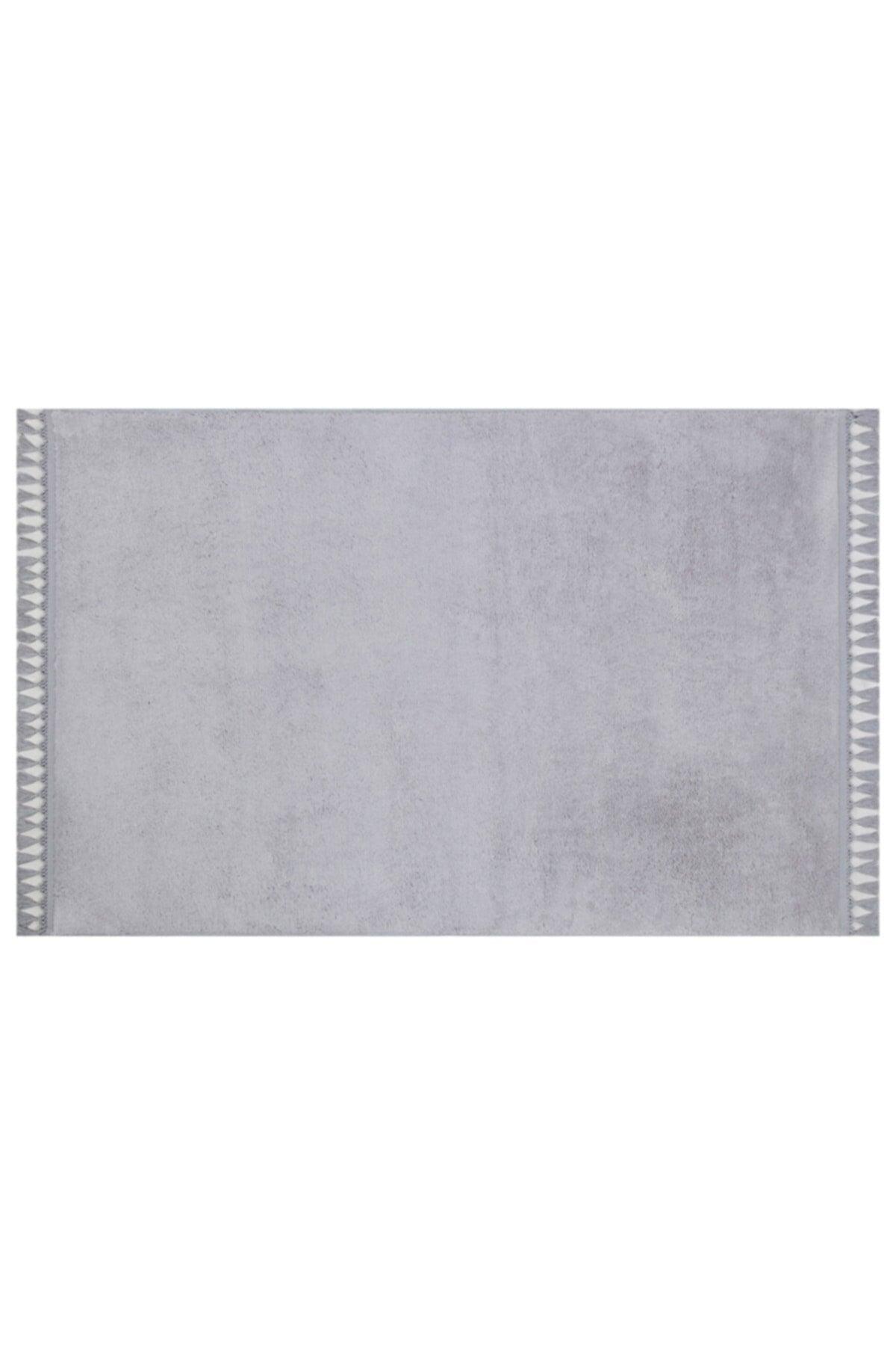 Puffy Bath Mat 2 Li Fringed Washable Gray - Swordslife