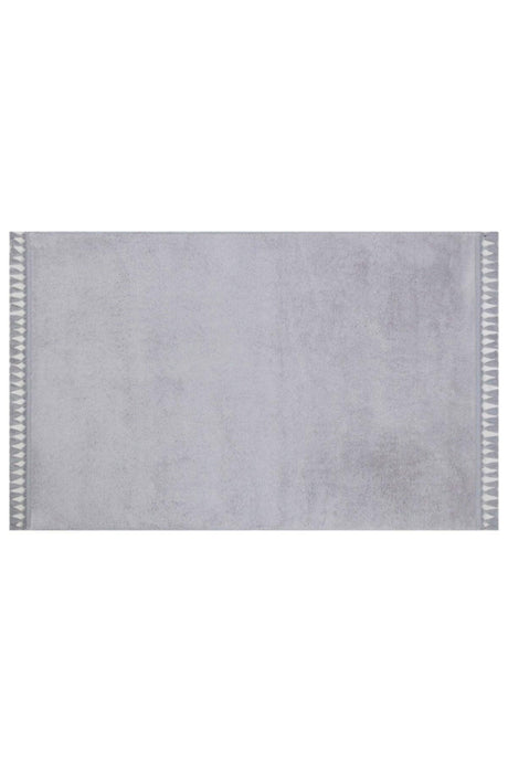 Puffy Bath Mat 2 Li Fringed Washable Gray - Swordslife