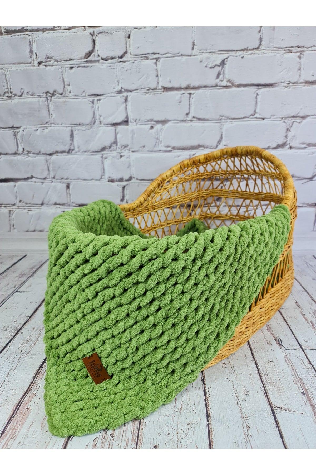 Puffy Handmade Blanket Military Green Handmade Baby Blanket - Swordslife