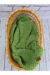 Puffy Handmade Blanket Military Green Handmade Baby Blanket - Swordslife