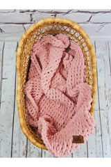 Pufy Handmade Blanket Powder Pink Handmade Baby Blanket - Swordslife