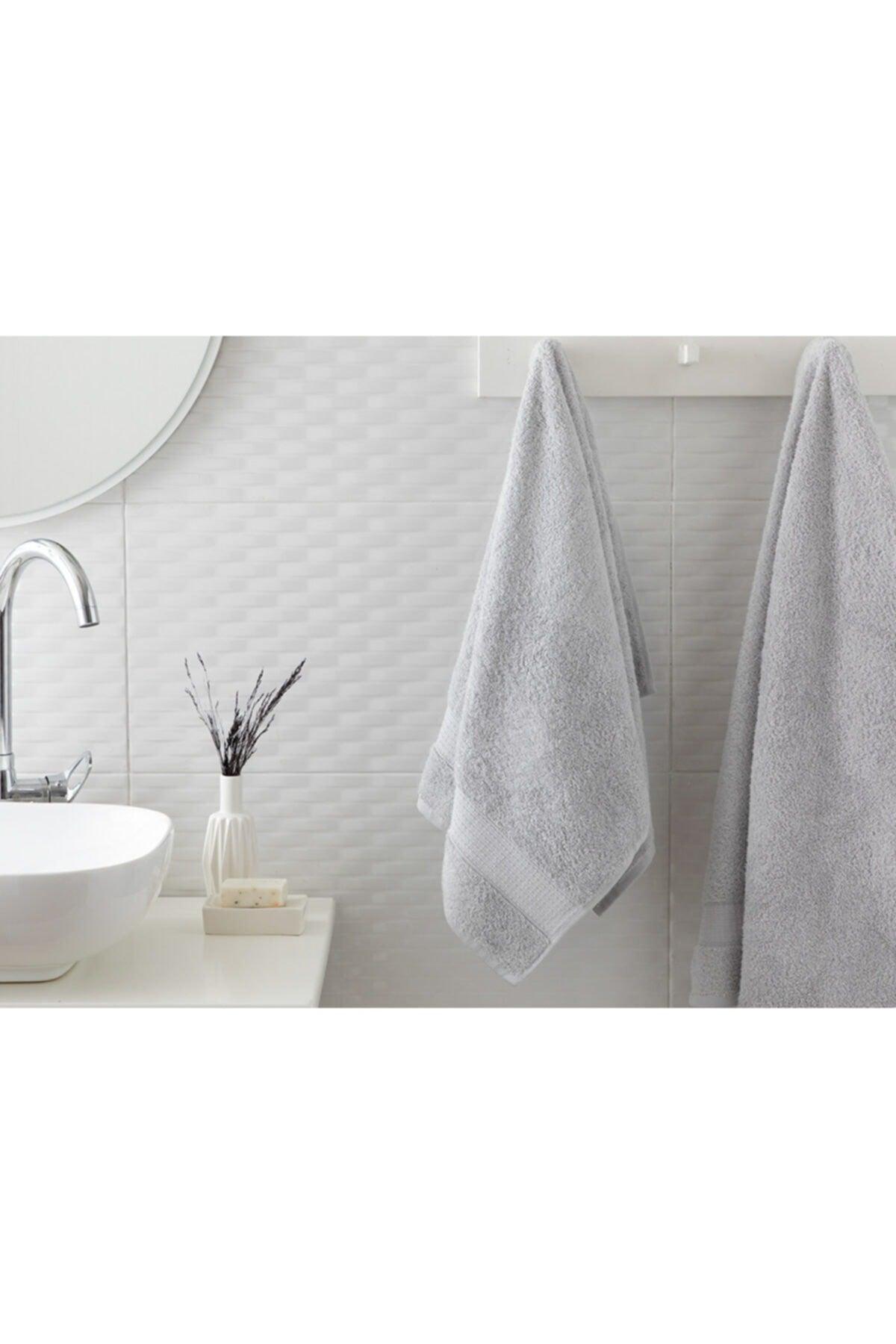 Pure Basic Face Towel 50X90 Cm Gray