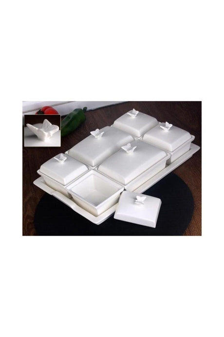 Pure Porcelain Breakfast Set 13 Pieces En-1759