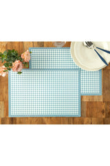 Quadrat 4 Place Placemat 30x45 Cm Blue - Swordslife