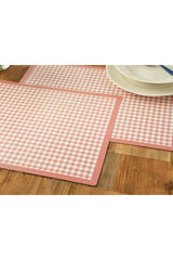 Quadrat Polypropylene 4 Place Placemat 30x45 Cm Pink - Swordslife