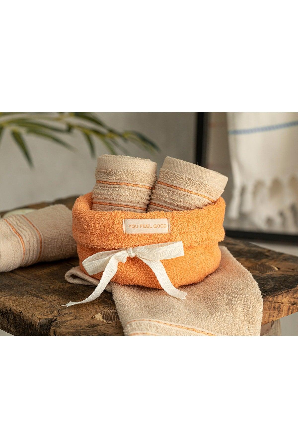 Quadro Cotton Set of 4 Towel Set 30x40 Cm