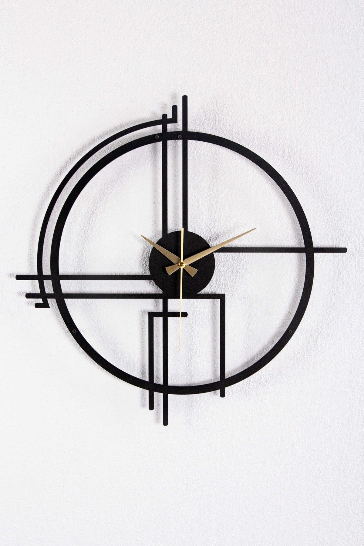 Querencia Metal Black Wall Clock 1.5 Mm Thickness 60x60 Cm - Swordslife