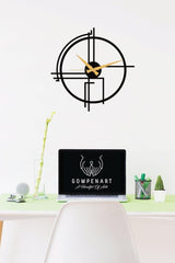 Querencia Metal Black Wall Clock 1.5 Mm Thickness 60x60 Cm - Swordslife