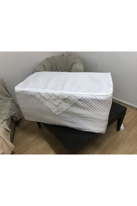 Quilt Hurcu Large Size Pearl Satin Dowery Cream Color 2 Pieces 50x50x100 Size - Swordslife
