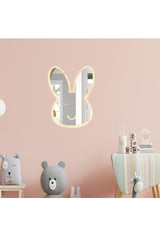 Rabbit Figure Children's Room Decorative Plexiglass Mirror Smiling Star - Swordslife