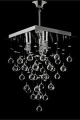 Yağmur 3 Simple Living Room, Kitchen, Bedroom Model Stainless Chandelier - Swordslife