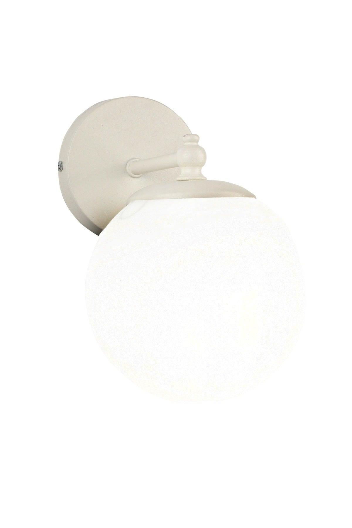 Rain Sconce 2 Pieces White-white Globe Glass - Swordslife