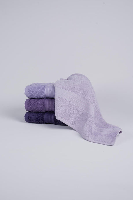 Rainbow 100% Cotton Extra Soft Purple Tones Set of 4 Hand/Face Towels (4*50X80) - Swordslife