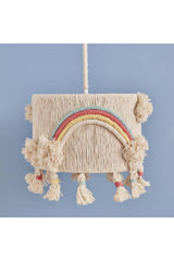 Rainbow Pompom Fringed Pendant