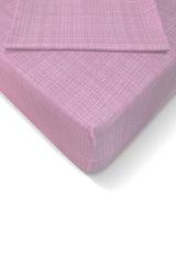 Ranforce 120x200 Cm Elastic Bed Sheet Set - Pink - Swordslife