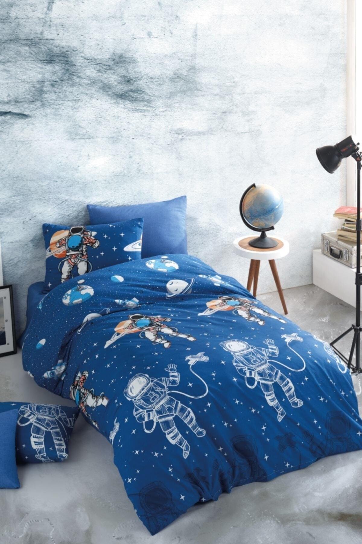 Ranforce Astro Blue Duvet Cover Set Single Person - Swordslife