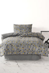 Ranforce Single Duvet Cover Set Checkers Yellow - Swordslife