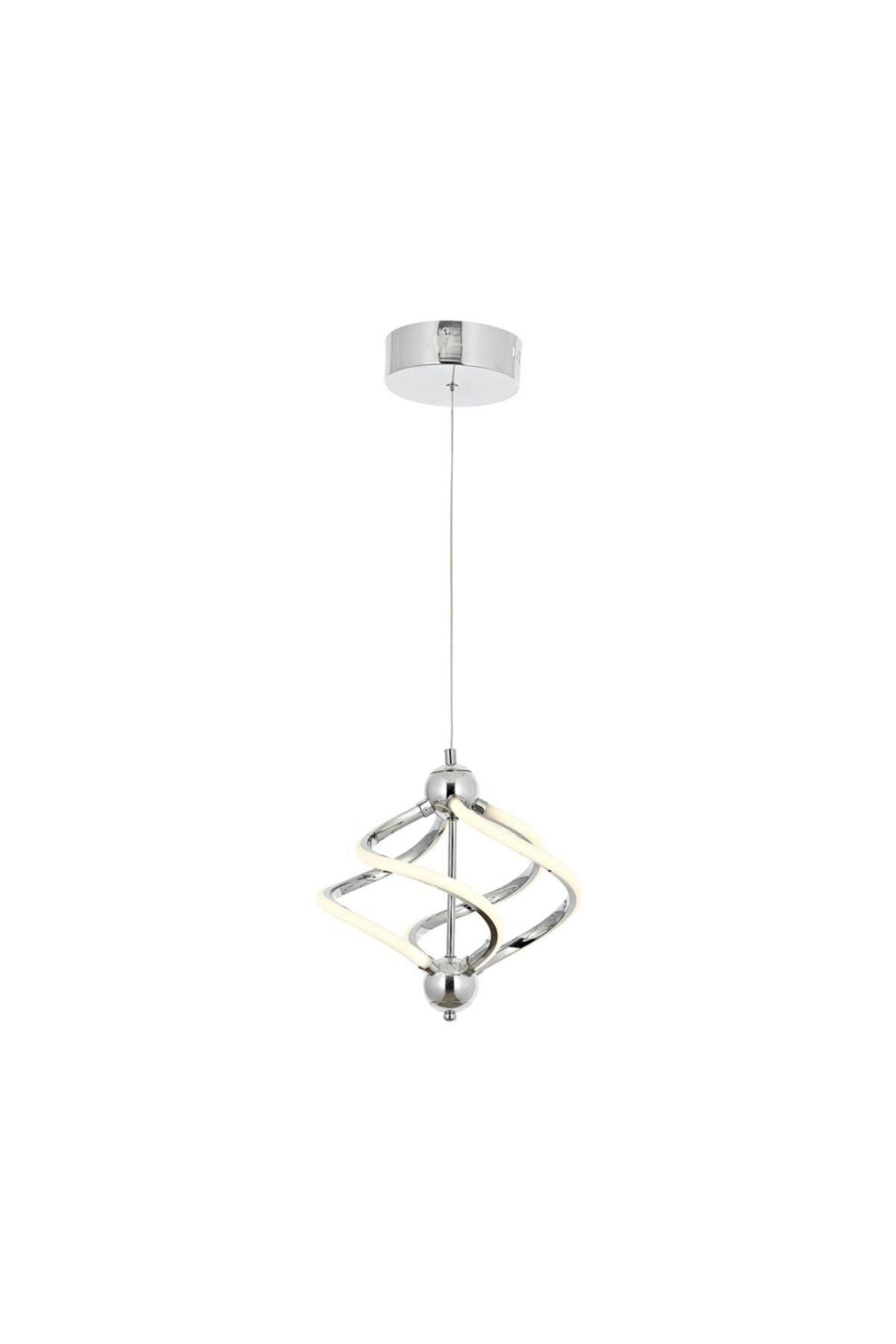 Ravena Single Chrome Led Pendant Lamp Chandelier - Swordslife