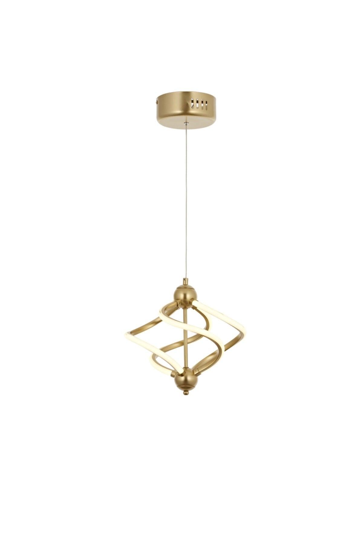 Ravena Single Gold Led Pendant Lamp Chandelier - Swordslife