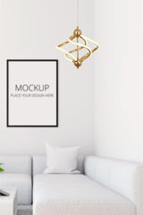 Ravena Single Gold Led Pendant Lamp Chandelier - Swordslife