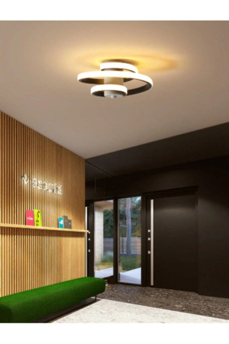 Ravi Modern Black Case Led Chandelier - Swordslife