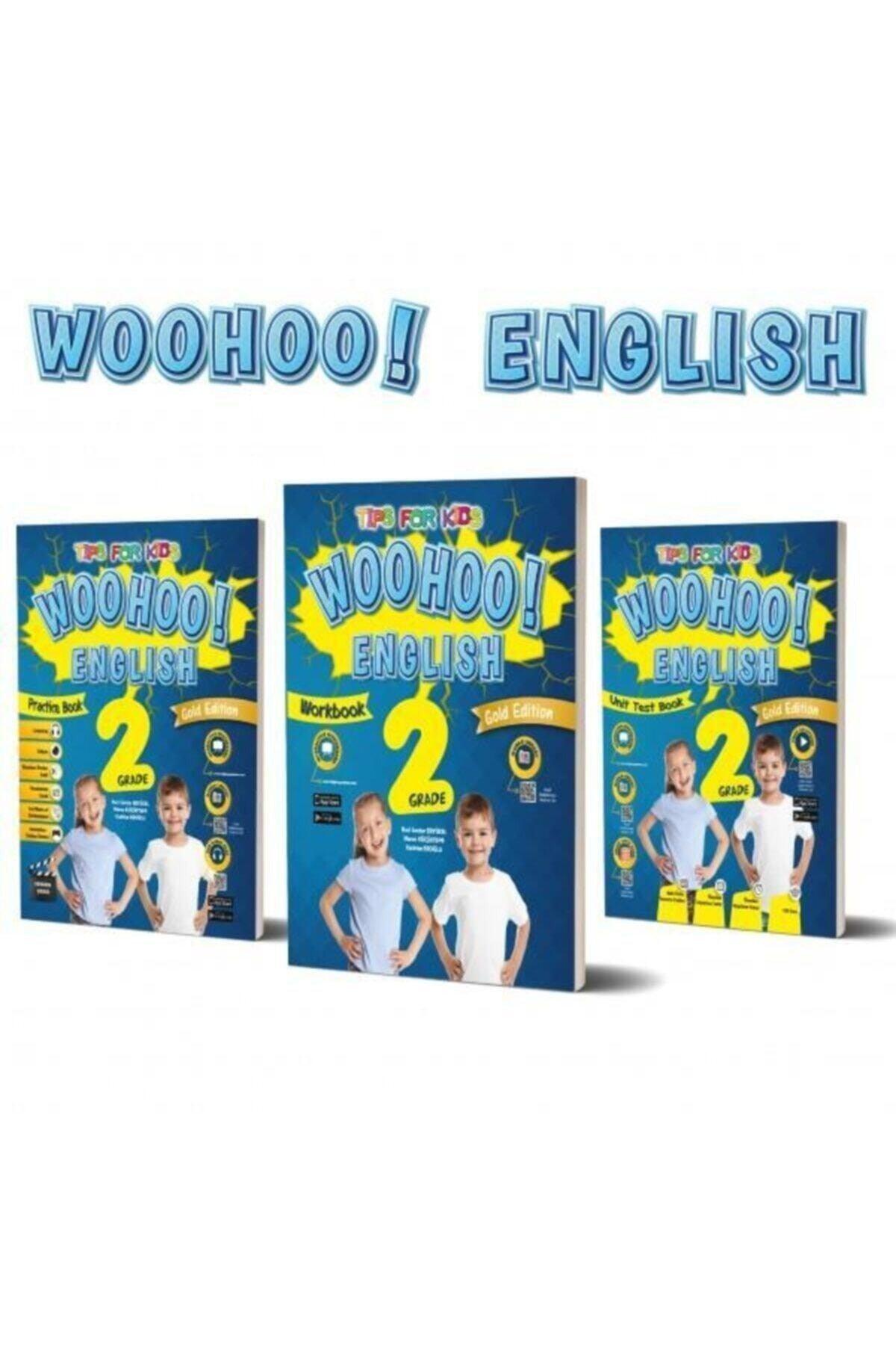 Red White 2nd Grade Woohoo English Gold Edition Practice+work+unit Test Book - Swordslife