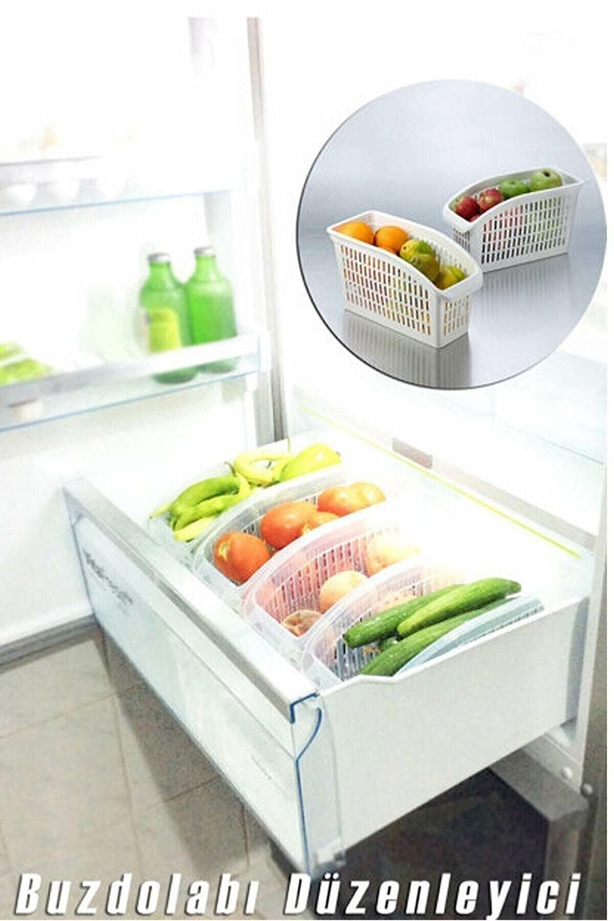 Refrigerator Organizer Vegetable Fruit Basket Kitchen Bathroom Undercounter Cabinet Organizer 6pcs - Swordslife