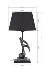 Remarke Lampshade Black Silver Plys-52 - Swordslife